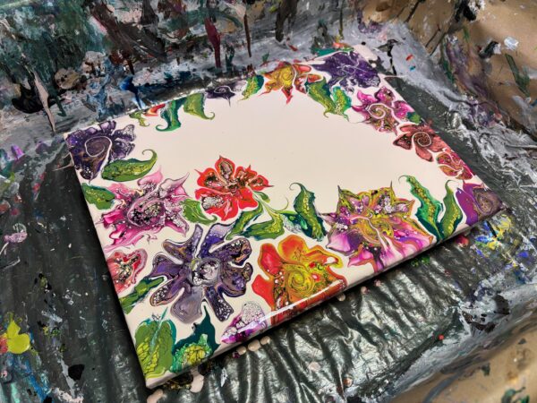 Fluid Art Élményfestés - Virágok - Image 2